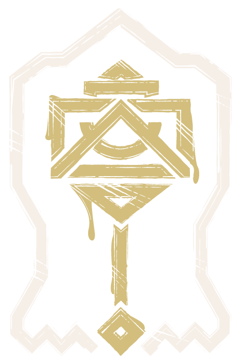 Dwarven hammer in shield